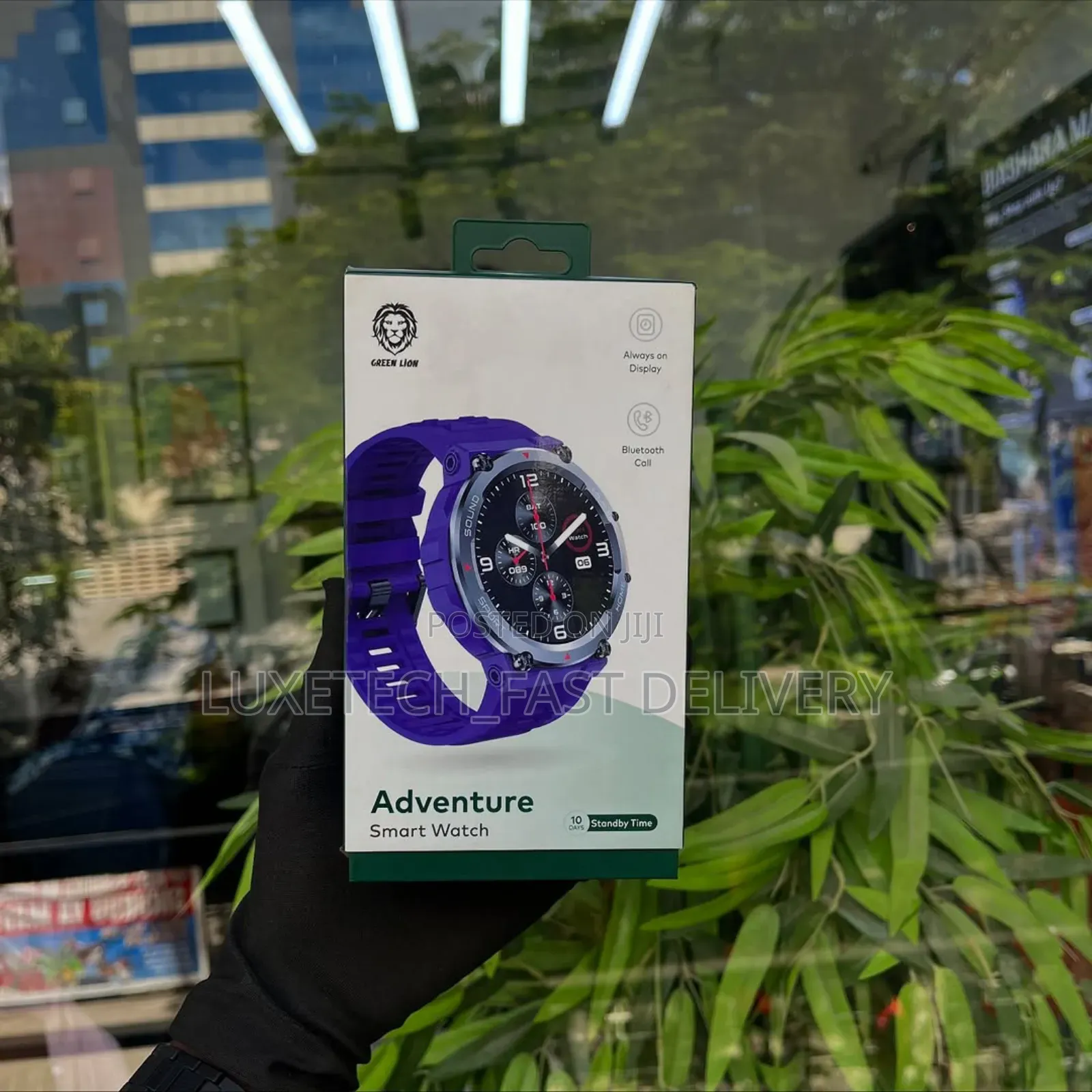 Green Lion Adventure Smart Watch Supports Both Android and Ios Devices