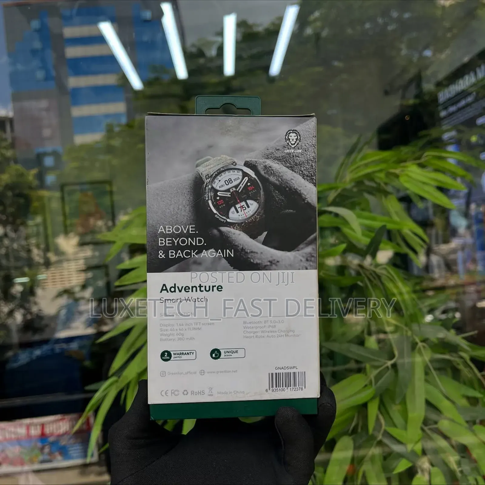 Green Lion Adventure Smart Watch Supports Both Android and Ios Devices
