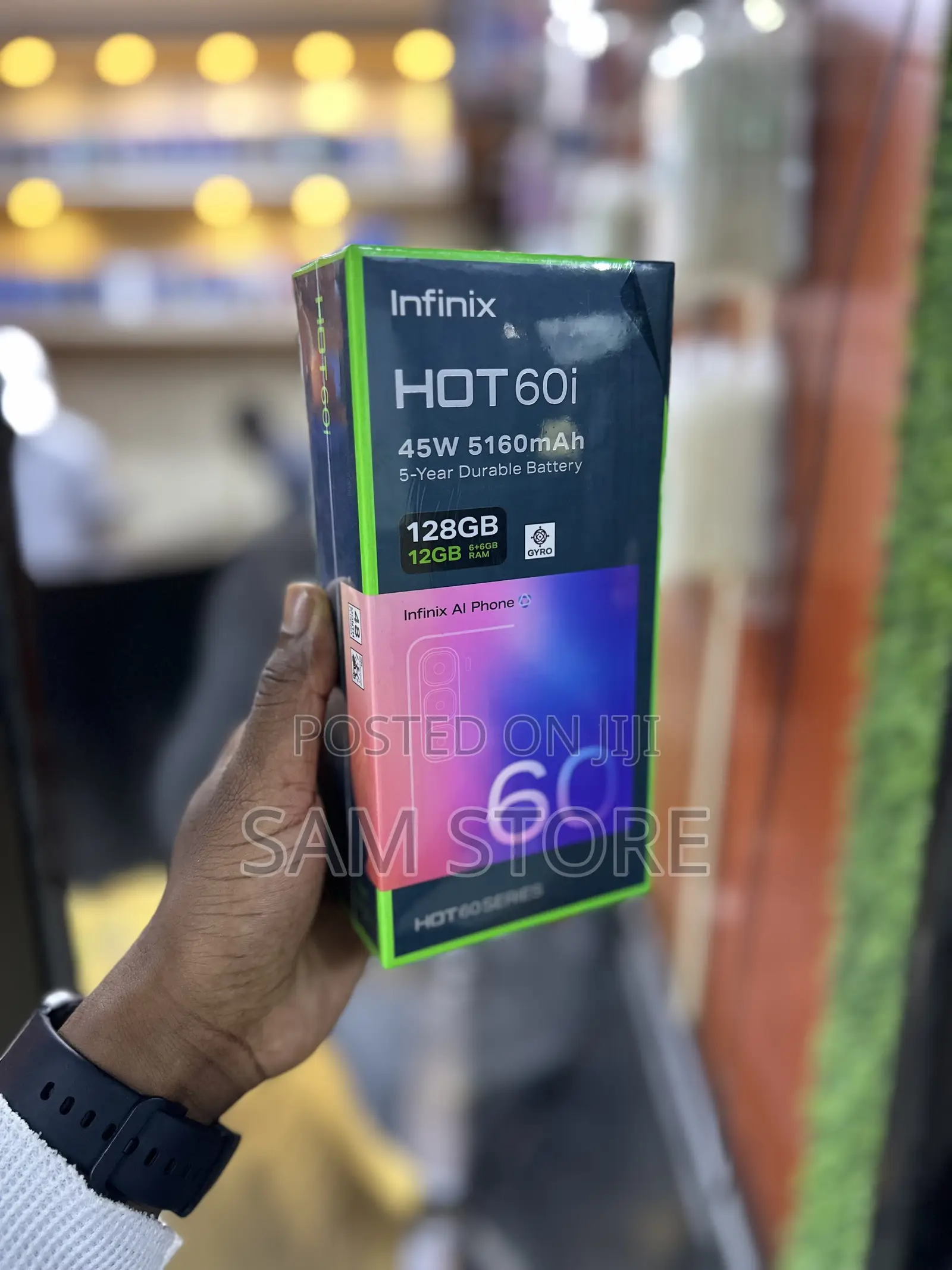 New Infinix Hot 60i 128 GB Black