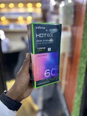 New Infinix Hot 60i 128 GB Black