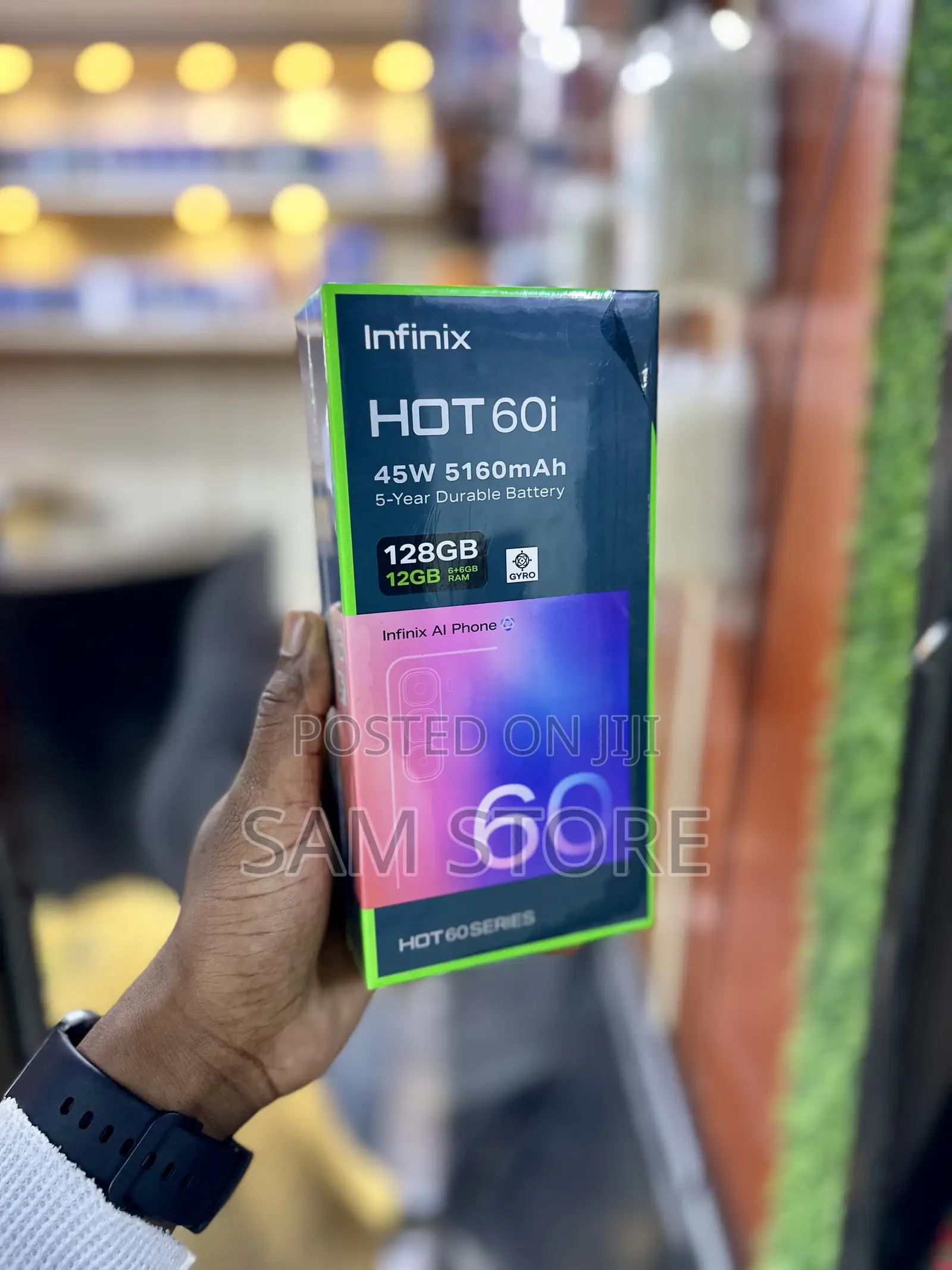 New Infinix Hot 60i 128 GB Black