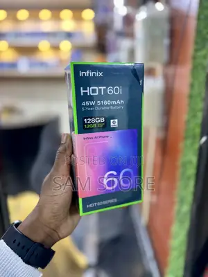 New Infinix Hot 60i 128 GB Black