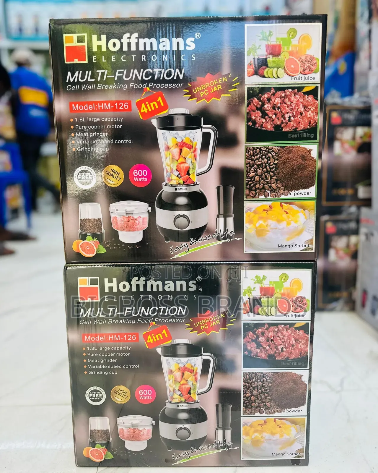 Hoffmans Multi-Function Blender
600watts 1.8 Liters