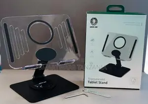 Green Lion Acrylic Tablet Stand - 360 Rotation Transparent Anti-Slip