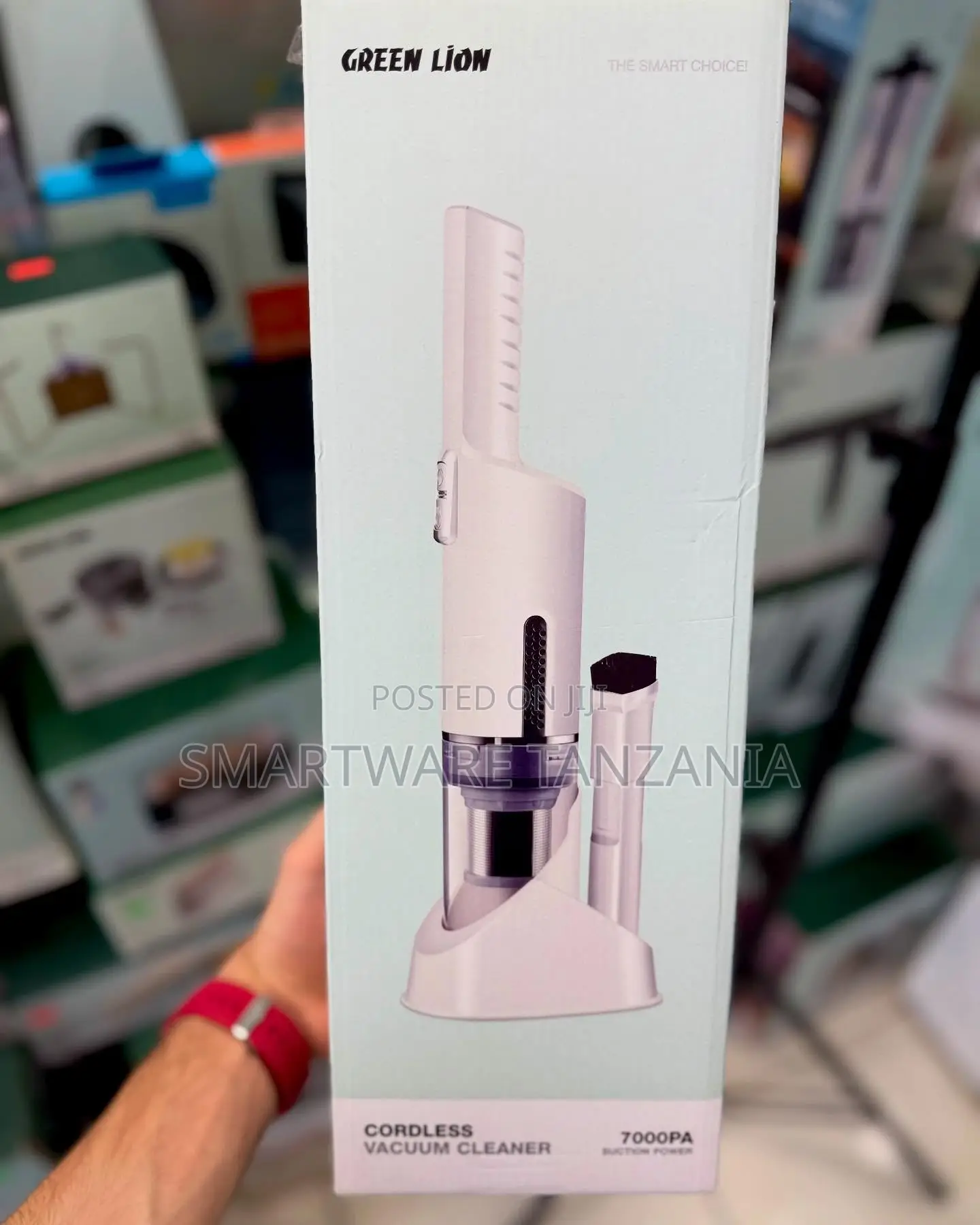 Green Lion Cordless Vacuum Cleaner - 7000pa Suction Portable Handheld