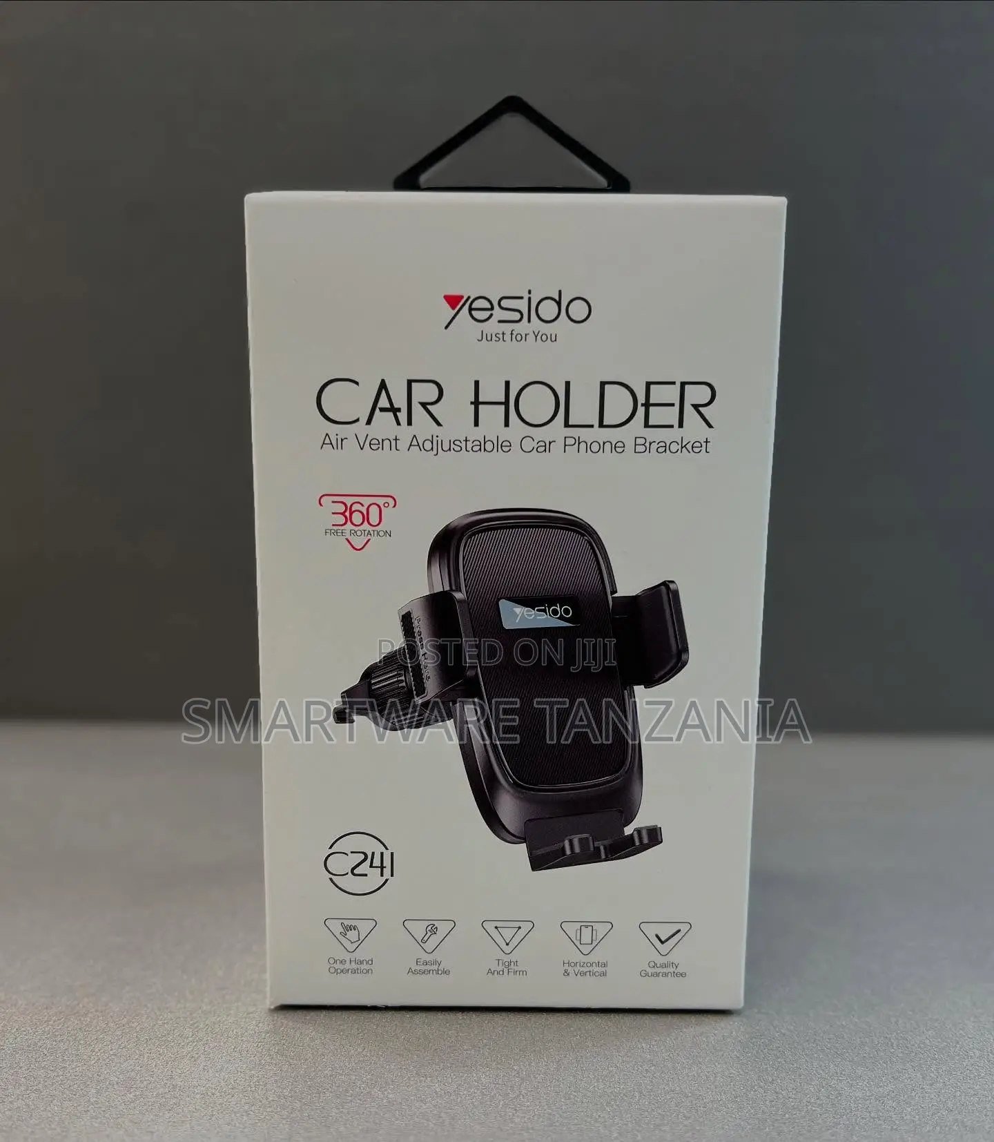 Yesido Air Vent Car Phone Holder - 360 Rotation Adjustable Bracket