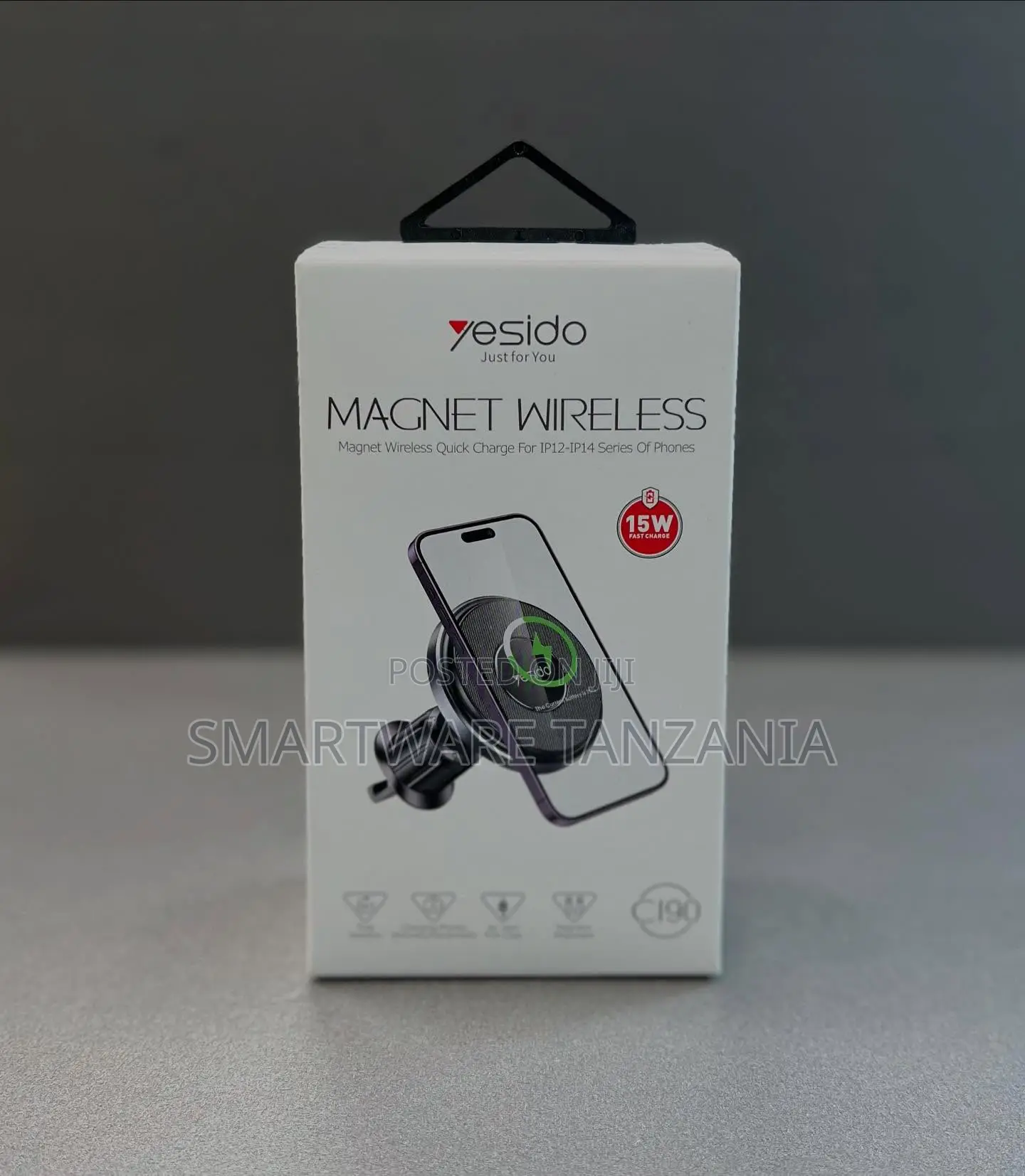 Yesido C190 Magnet Wireless Charger - 15w Fast Charge iPhone 12-16