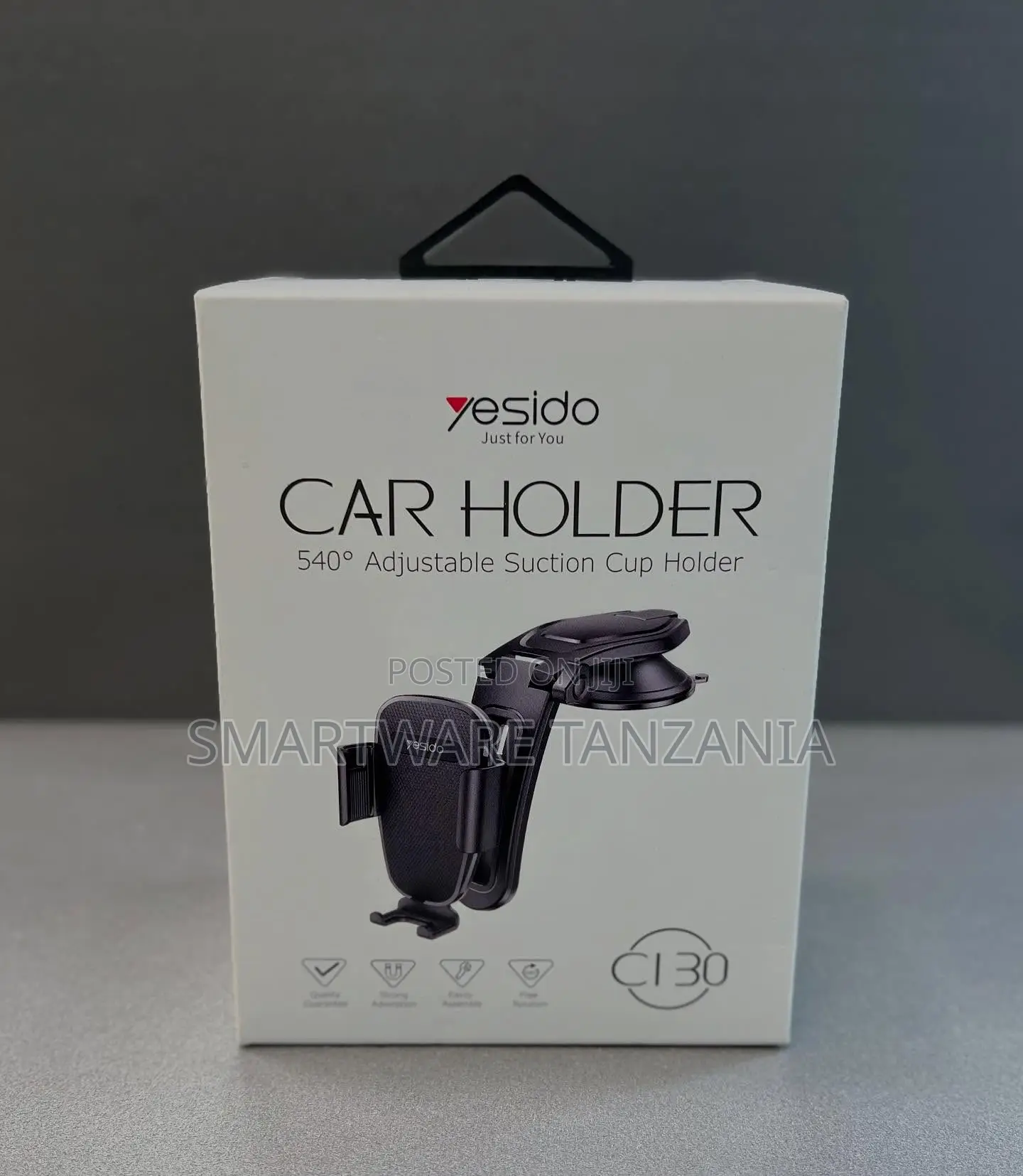 Yesido C130 Car Holder - 540 Degree Adjustable Suction Cup Mount