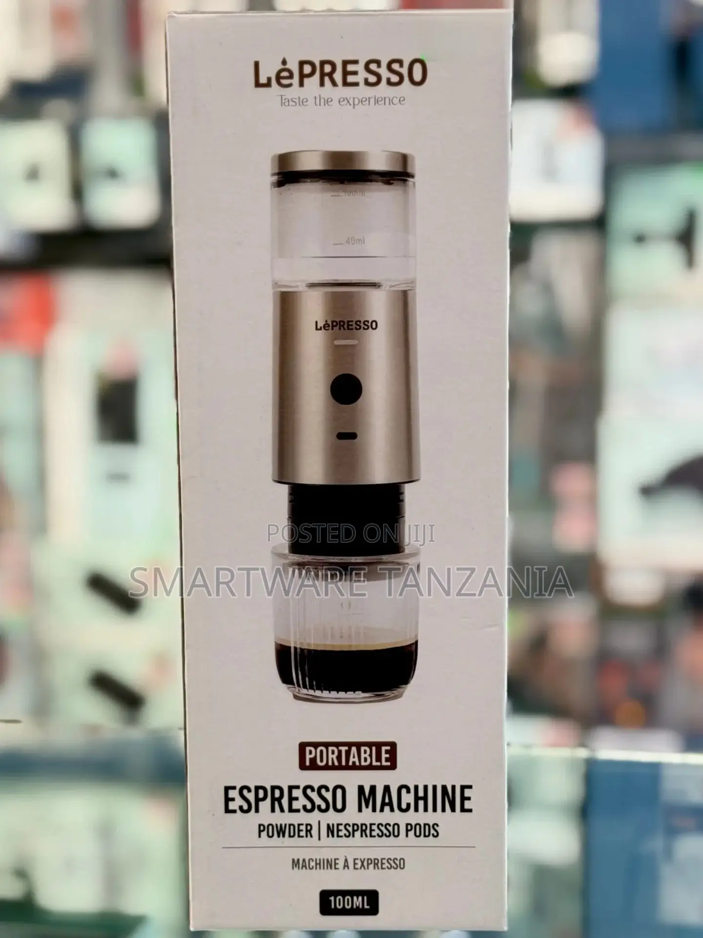 Lepresso Portable Espresso Machine 100ml Powder Nespresso Pods