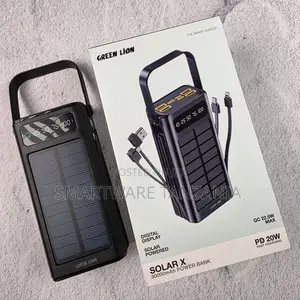 Green Lion Solar X 30000mah Power Bank Pd 20w Qc 22.5w Digital