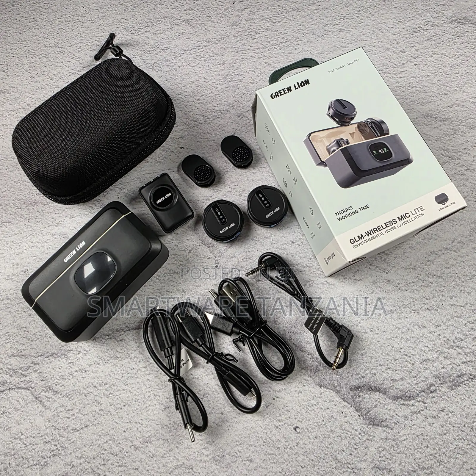 Green Lion GLM Wireless Mic Lite 7 Hours Noise Cancellation Complete