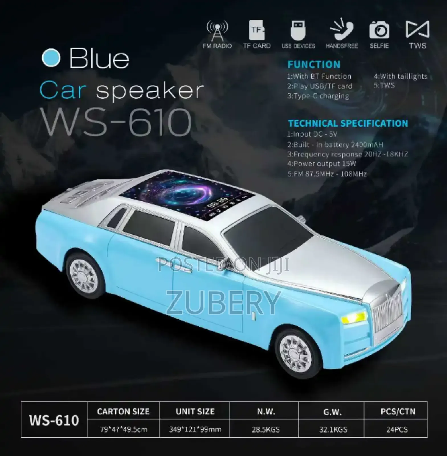 Ws*210 New Bluetooth Speaker