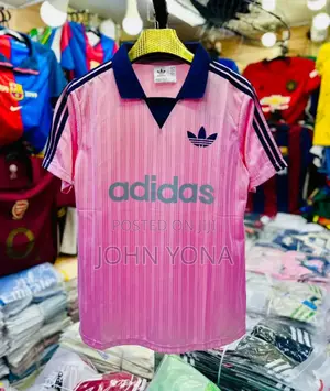 Adidas Originals Retro Polo Shirt in Pink