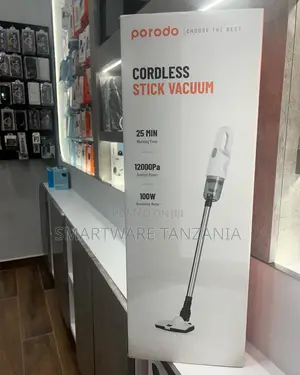 Porodo Cordless Stick Vacuum 12000pa Suction 25min Runtime 100w