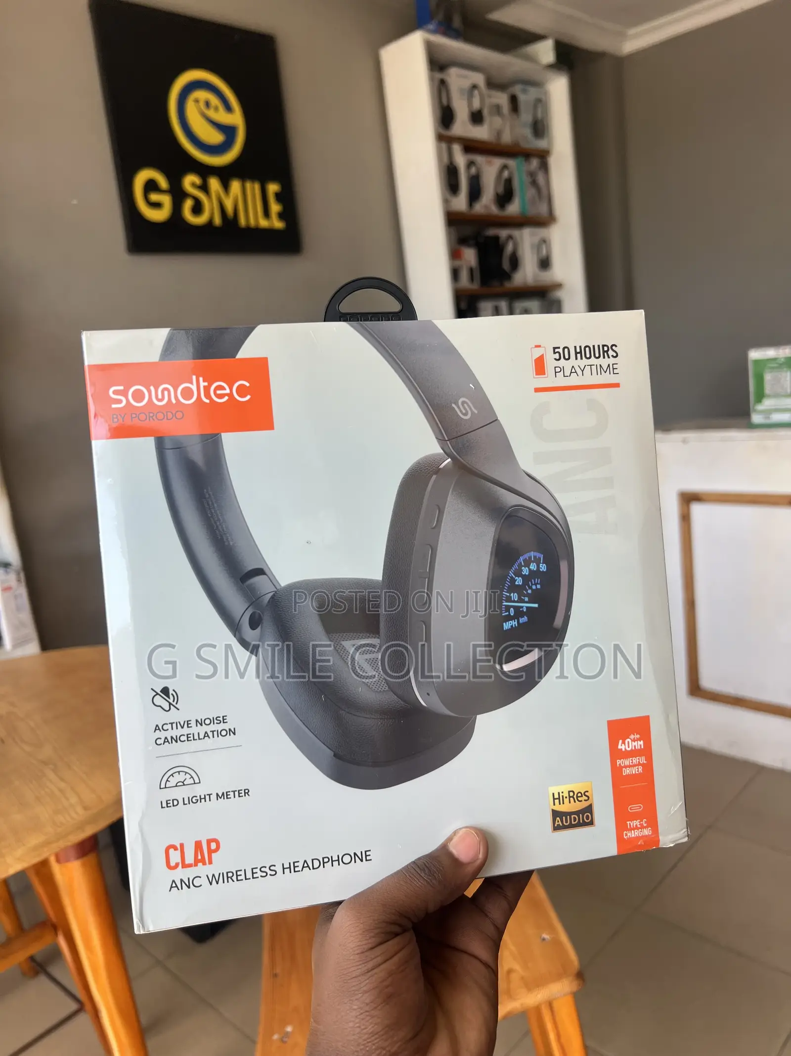 Porodo Soundtec Clap Anc Wireless Headphone