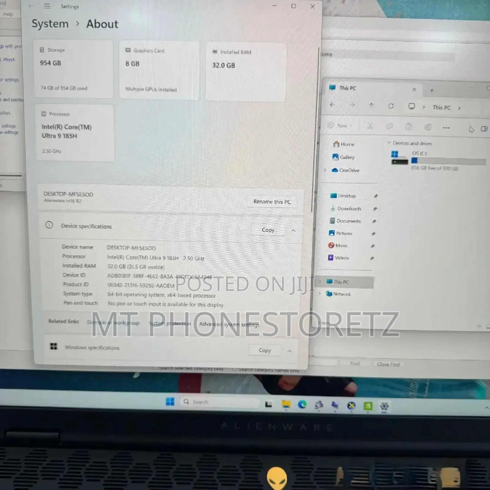 New Laptop Dell Alienware M16 R2 32GB Intel Core Ultra 9 SSD 1T