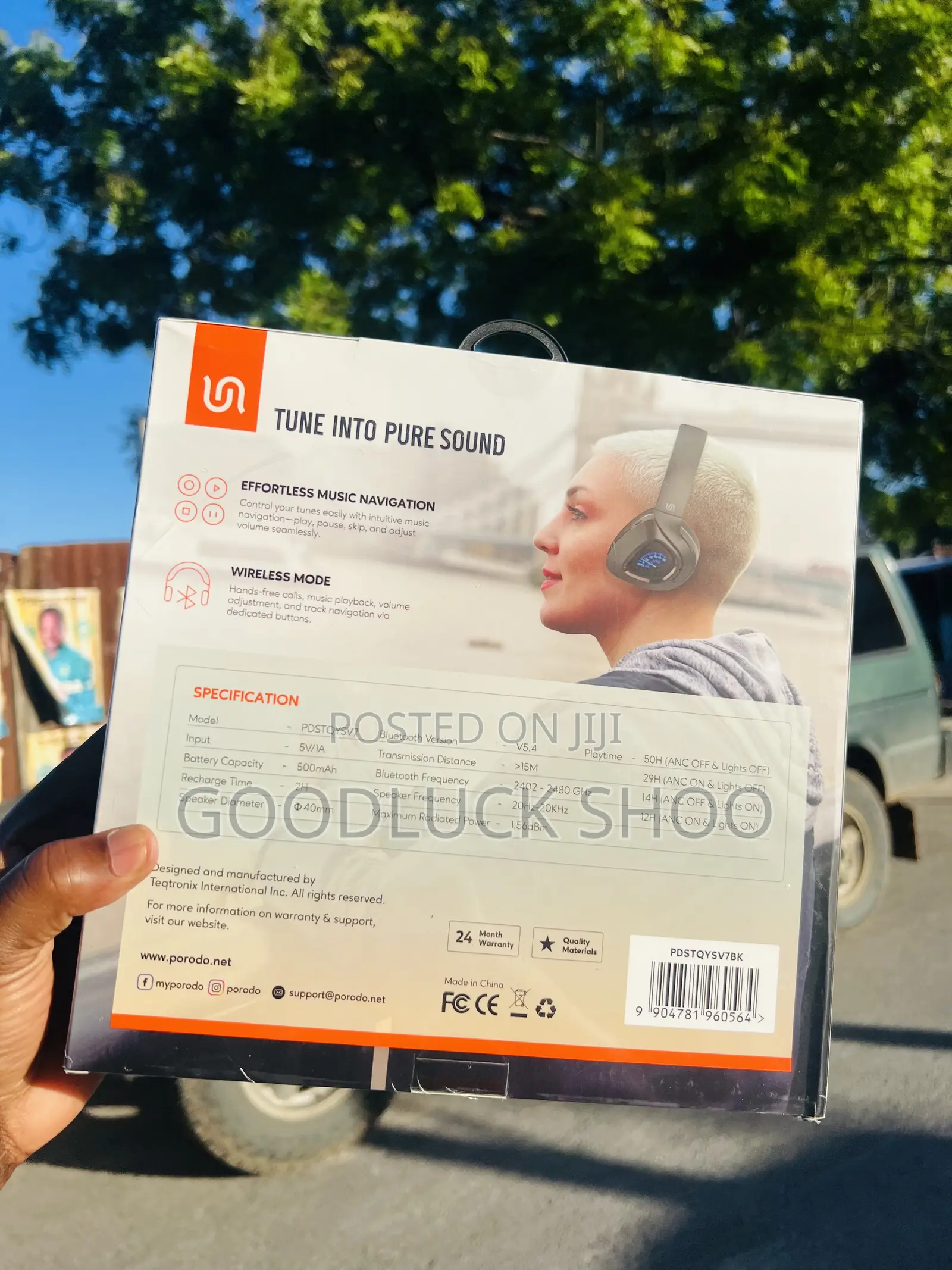 Porodo Soundtec Clap Noise Cancelling Headphone