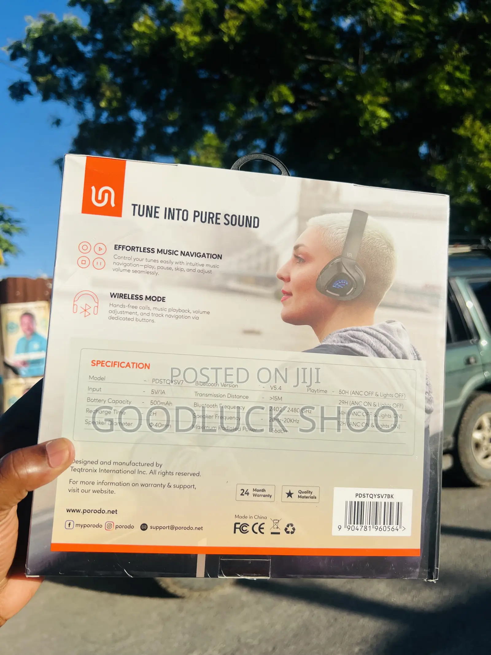 Porodo Soundtec Clap Noise Cancelling Headphone