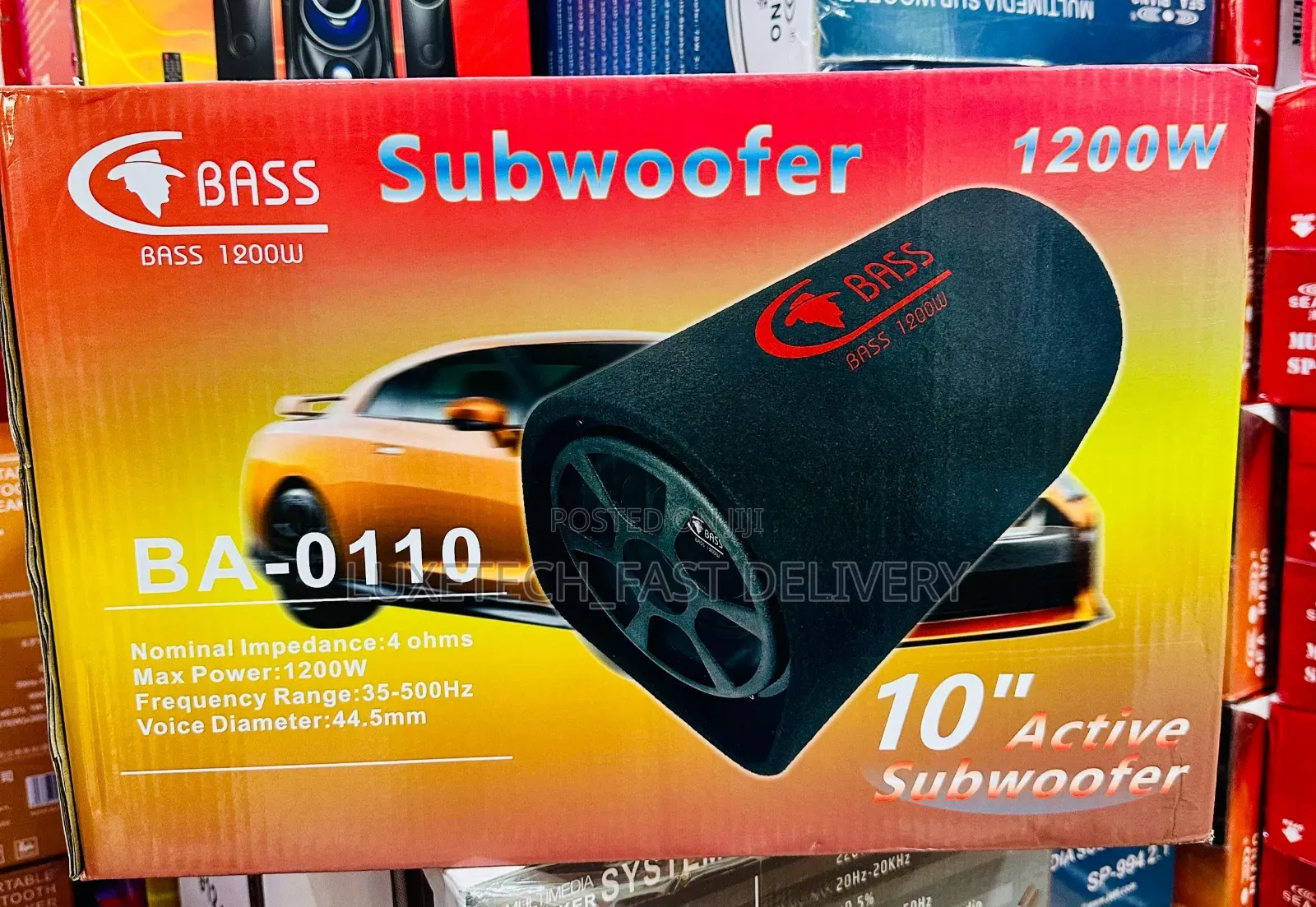 Car Active Subwoofer 10"