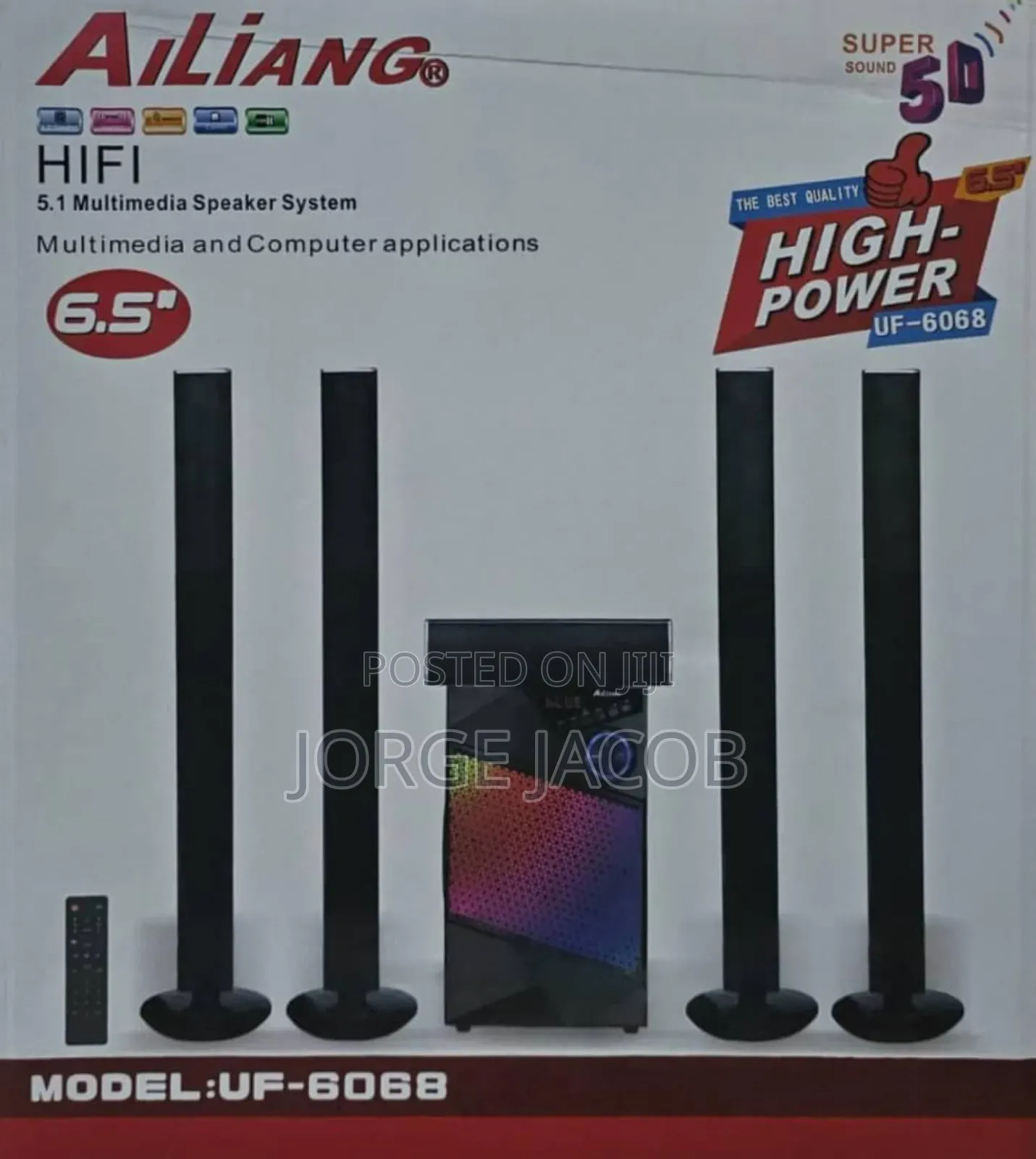 Ailiang Uf-6068, a 5.1 Multimedia Speaker System
