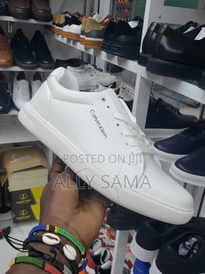 Men's Sneakers Calvin Klein Full White Material Leather