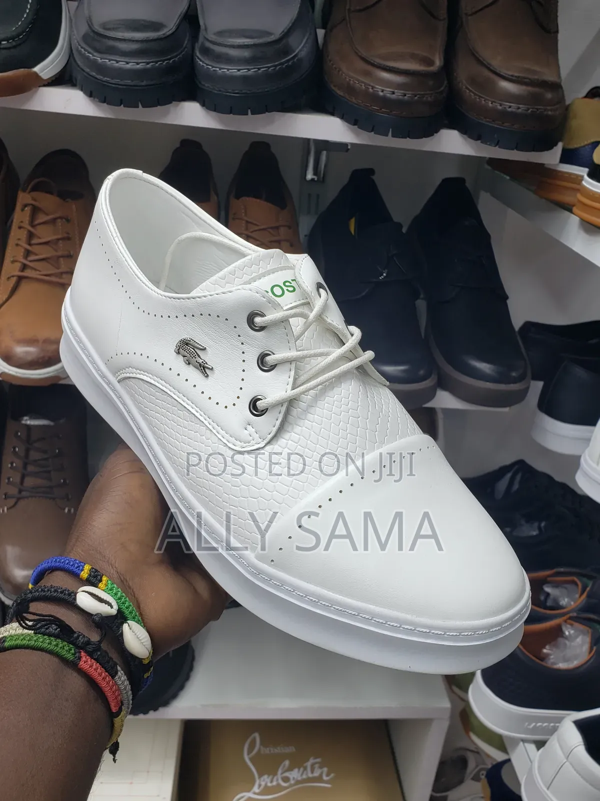 Men's Shoes Lacoste Full White Material Leather