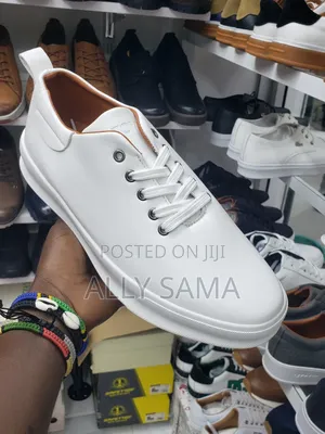 Men's Shoes Pollo Full White Material Leather