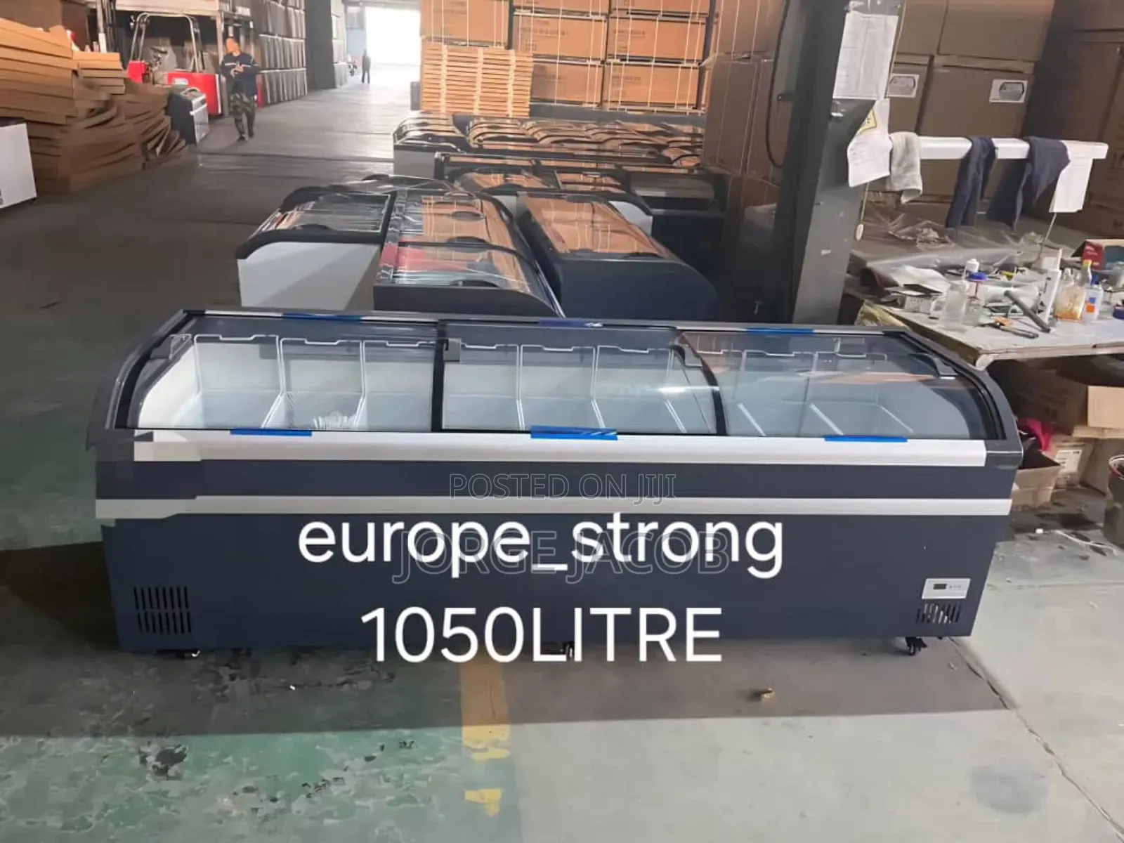 Commercial Europe Strong 1050l Island Freezer Display.