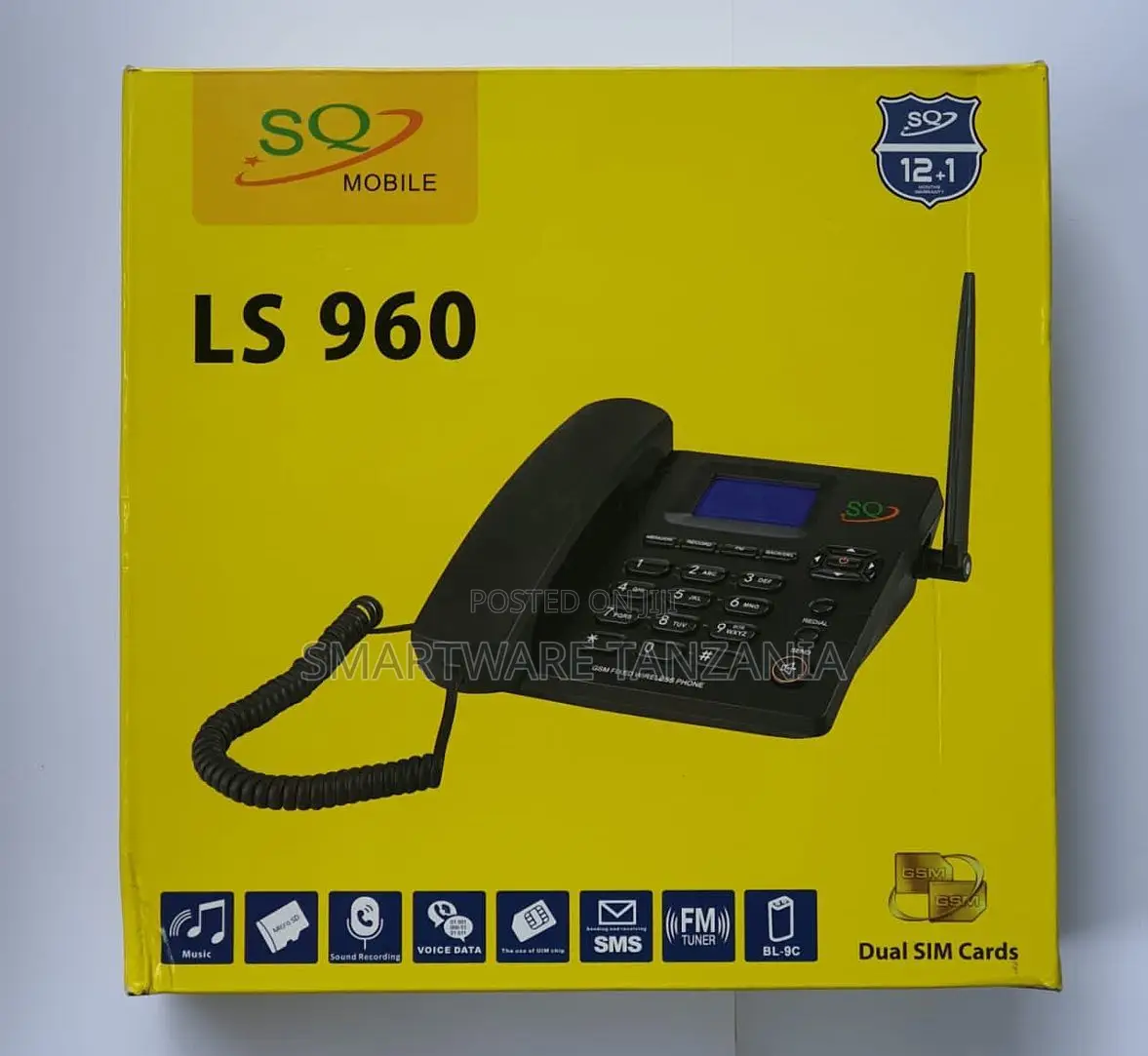 Sq Mobile Ls 960 GSM Desktop Phone Dual Sim Fm Radio Voice Data