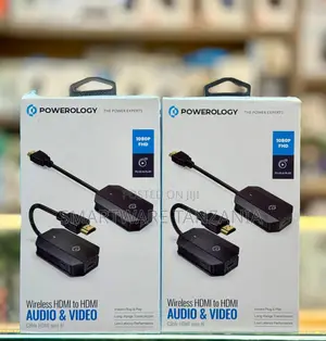 Powerology Wireless Hdmi Extender Kit 1080p Audio Video Plug Play