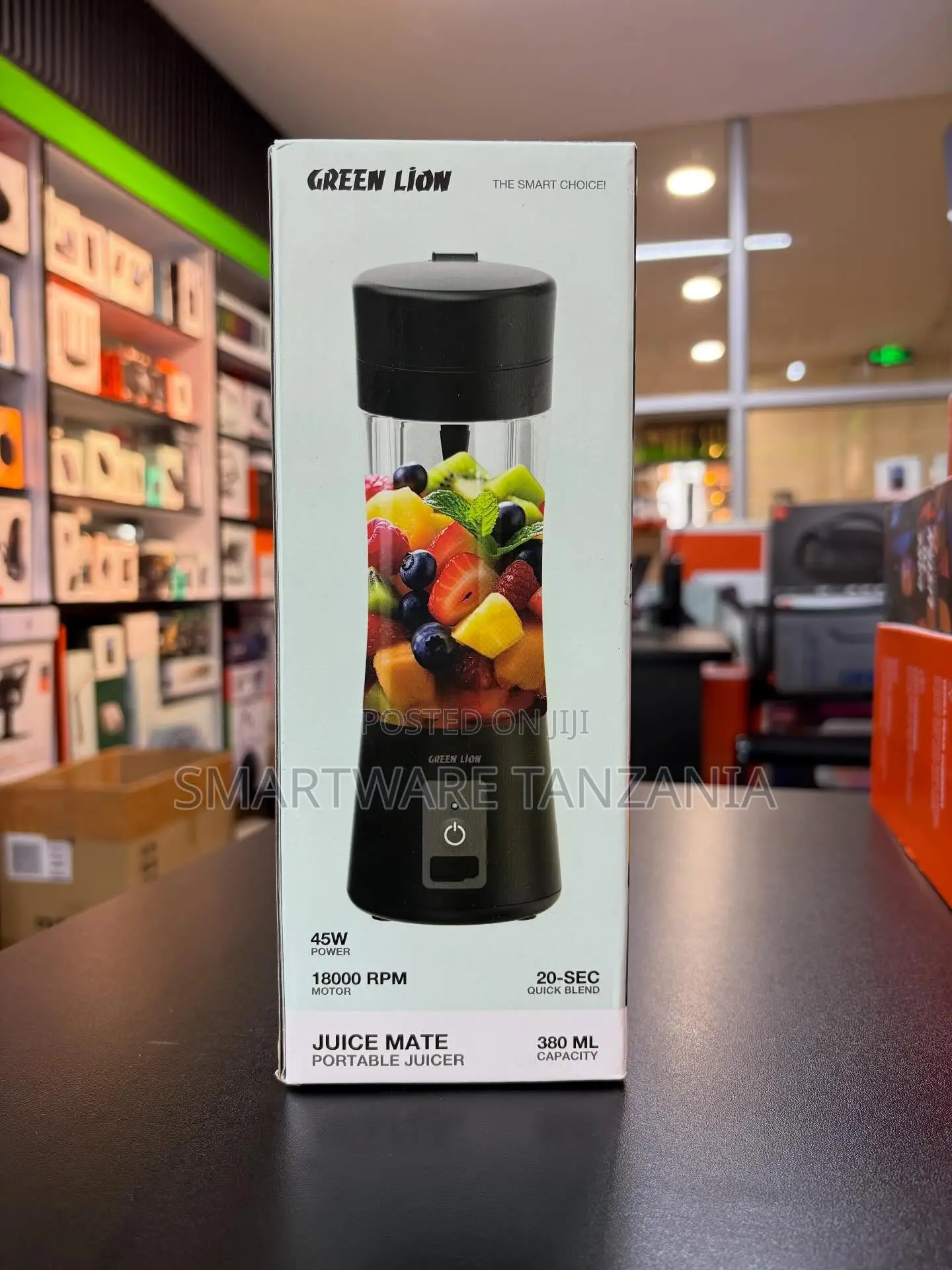 Green Lion Juice Mate Portable Blender 380ml 45w 18000rpm 20 Second