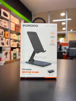 Porodo Foldable Desktop Stand Phone Tablet Holder 13 Inch Rotate