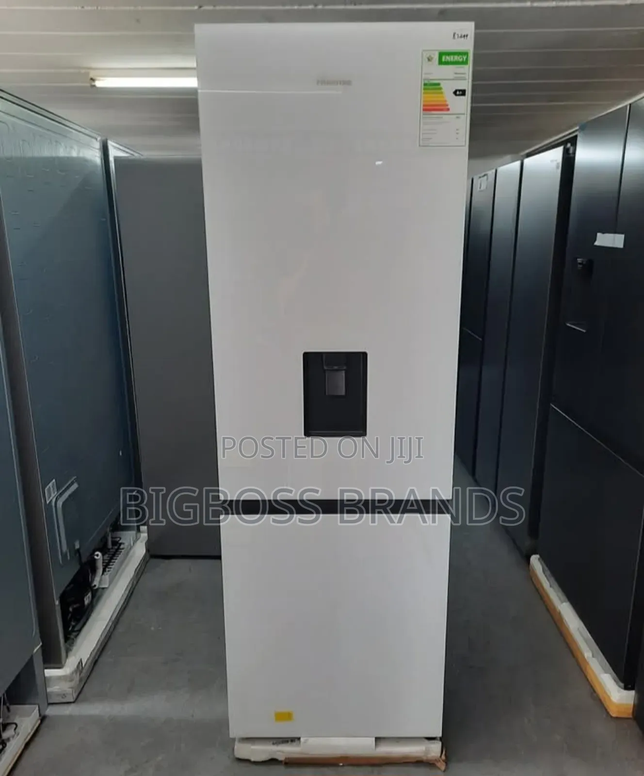 Hisense 350 Liters White Glass Combi Refrigerator H450bdw-Wd