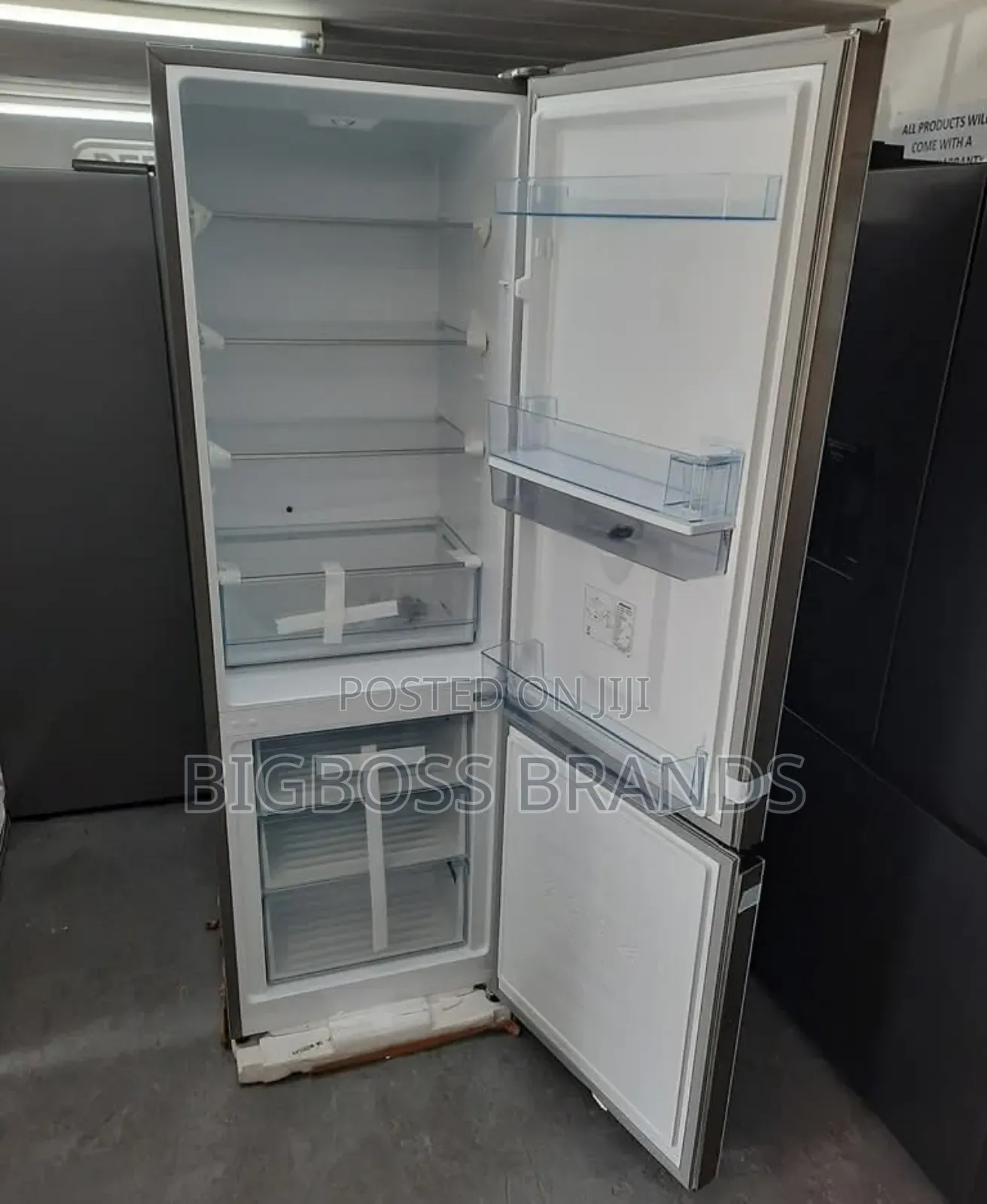 Hisense 350 Liters White Glass Combi Refrigerator H450bdw-Wd