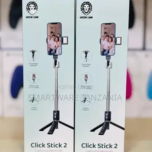 Green Lion Selfie Stick Tripod Click Stick 2 Bluetooth Remote