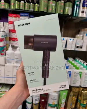 Green Lion Foldable Hair Dryer 1200w Ultra Quiet 3 Gear Control