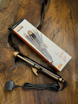 Porodo 4 Styles Hair Iron Ergonomic Ceramic Plates Styling Tool