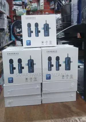 Wireless Microphone System Rechargeable Portable Audio Recording