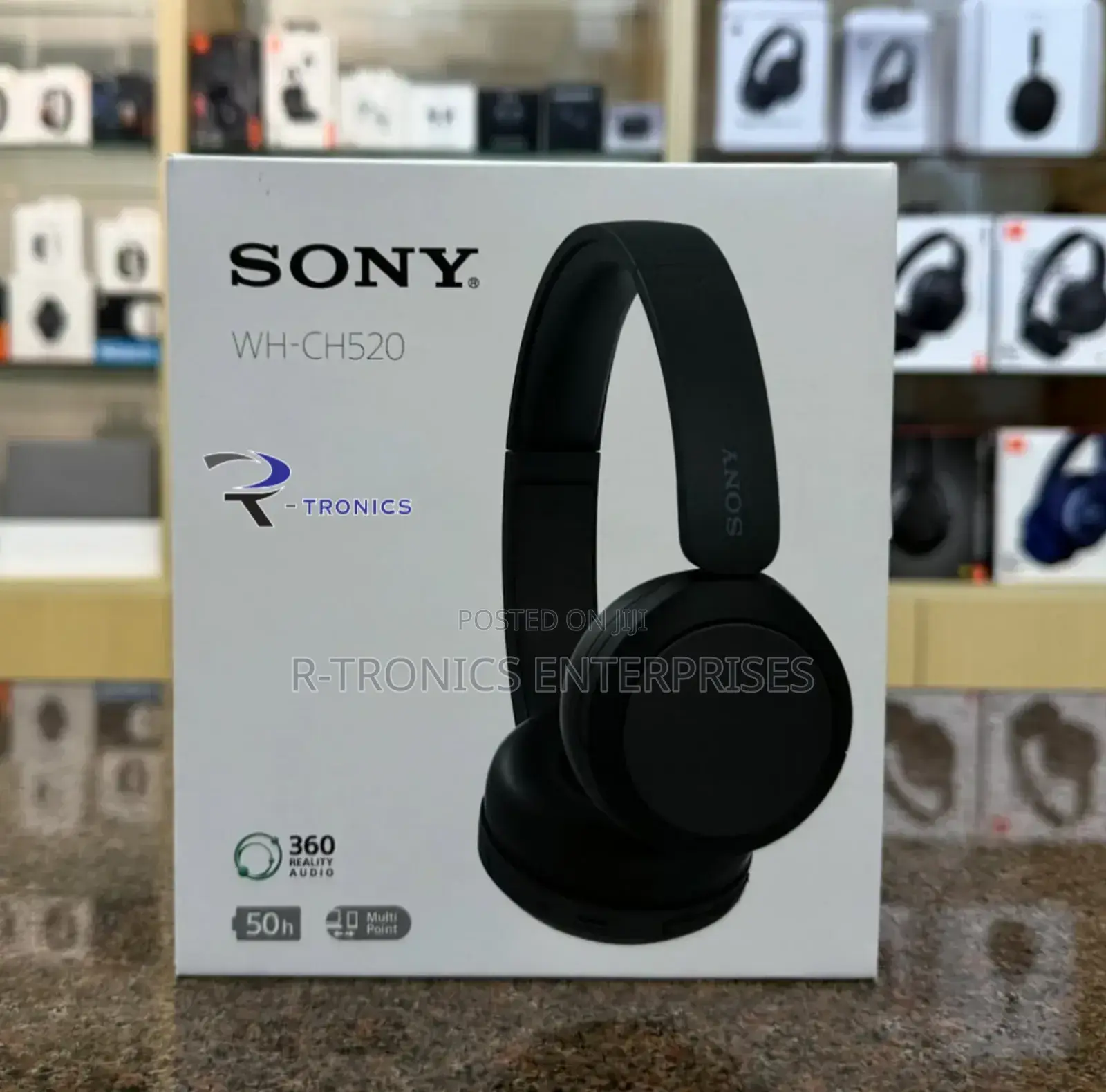 Sony Wh-Ch520 Wireless on-Ear Bluetooth Headphones With Microphone