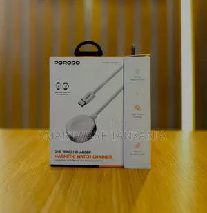 Porodo One Touch Magnetic Watch Charger Cable Apple Samsung Compatible