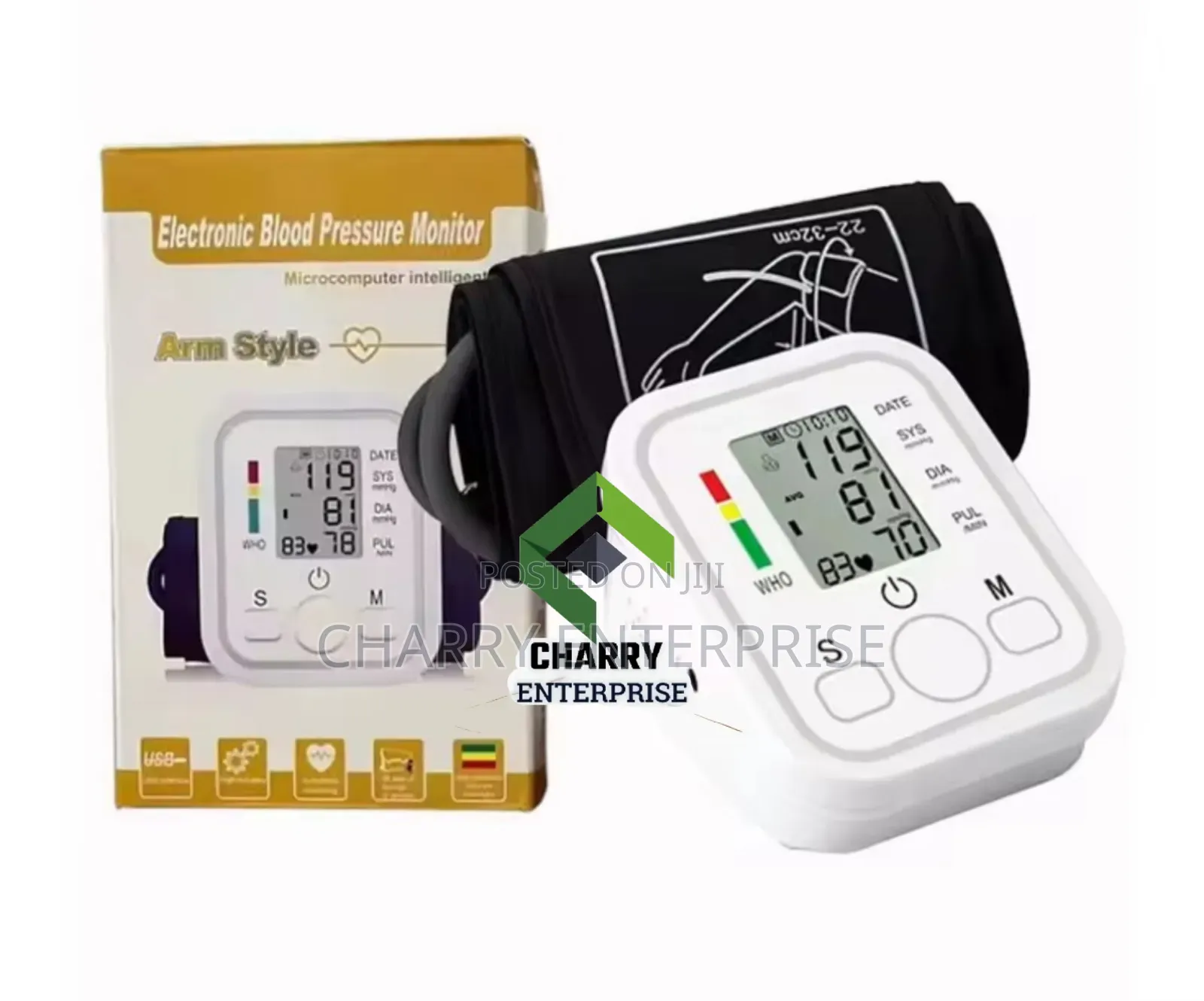 Digital Rechargeable Electric Blood Pressure Bp Monitor Machine