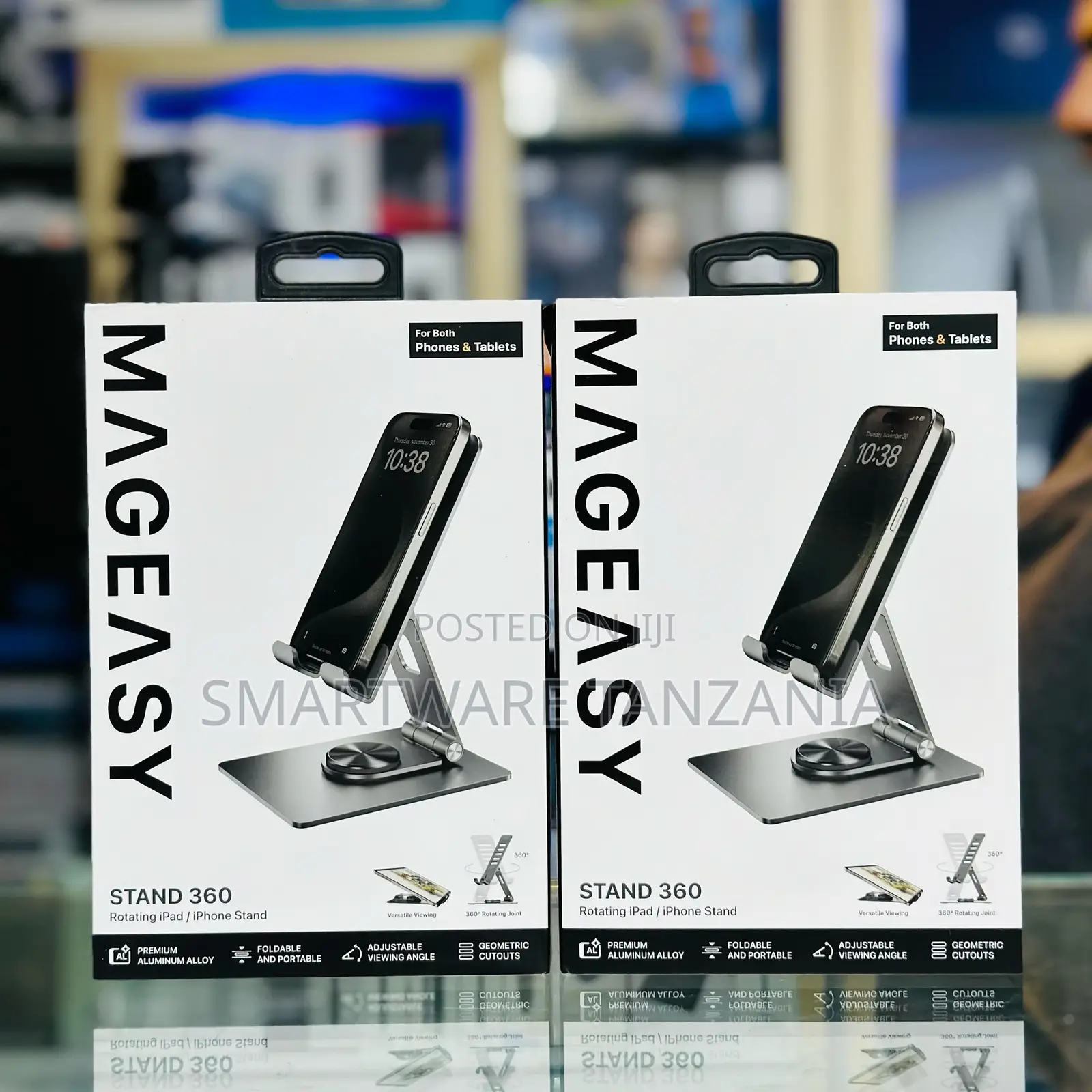 Mageasy Stand 360 Rotating Aluminum iPad iPhone Stand