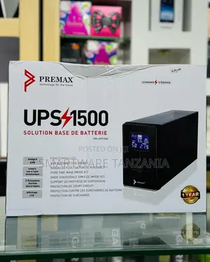 Premax Ups1500 Battery Backup Solution LCD Display Avr 1 Year
