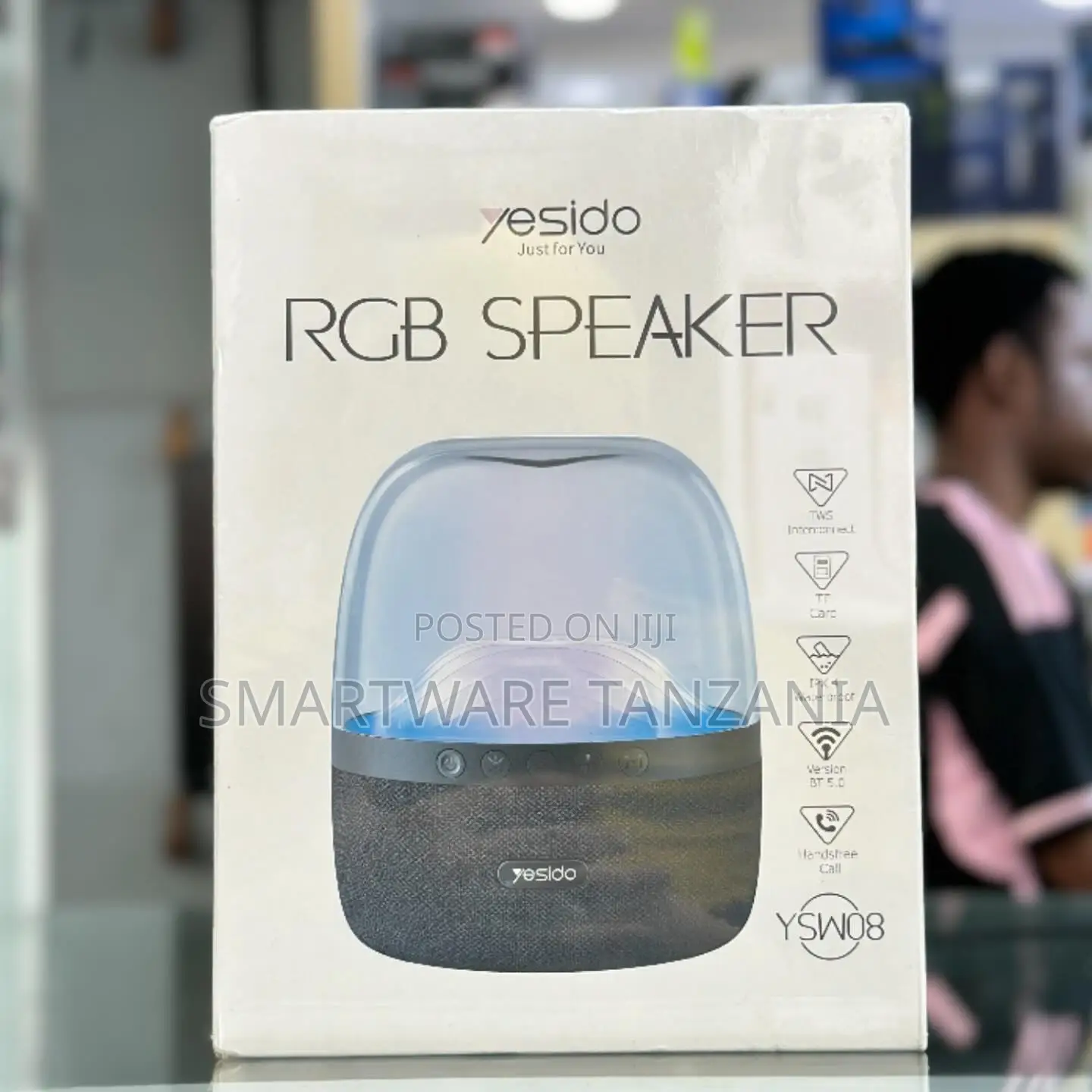 Yesido RGB Speaker Ysw08 Wireless TWS Lamp Waterproof Design