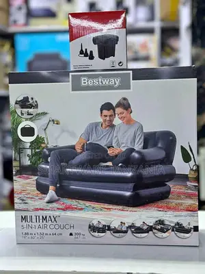 Bestway Multi-Max 5-in-1 Inflatable Air Couch With Pump Black