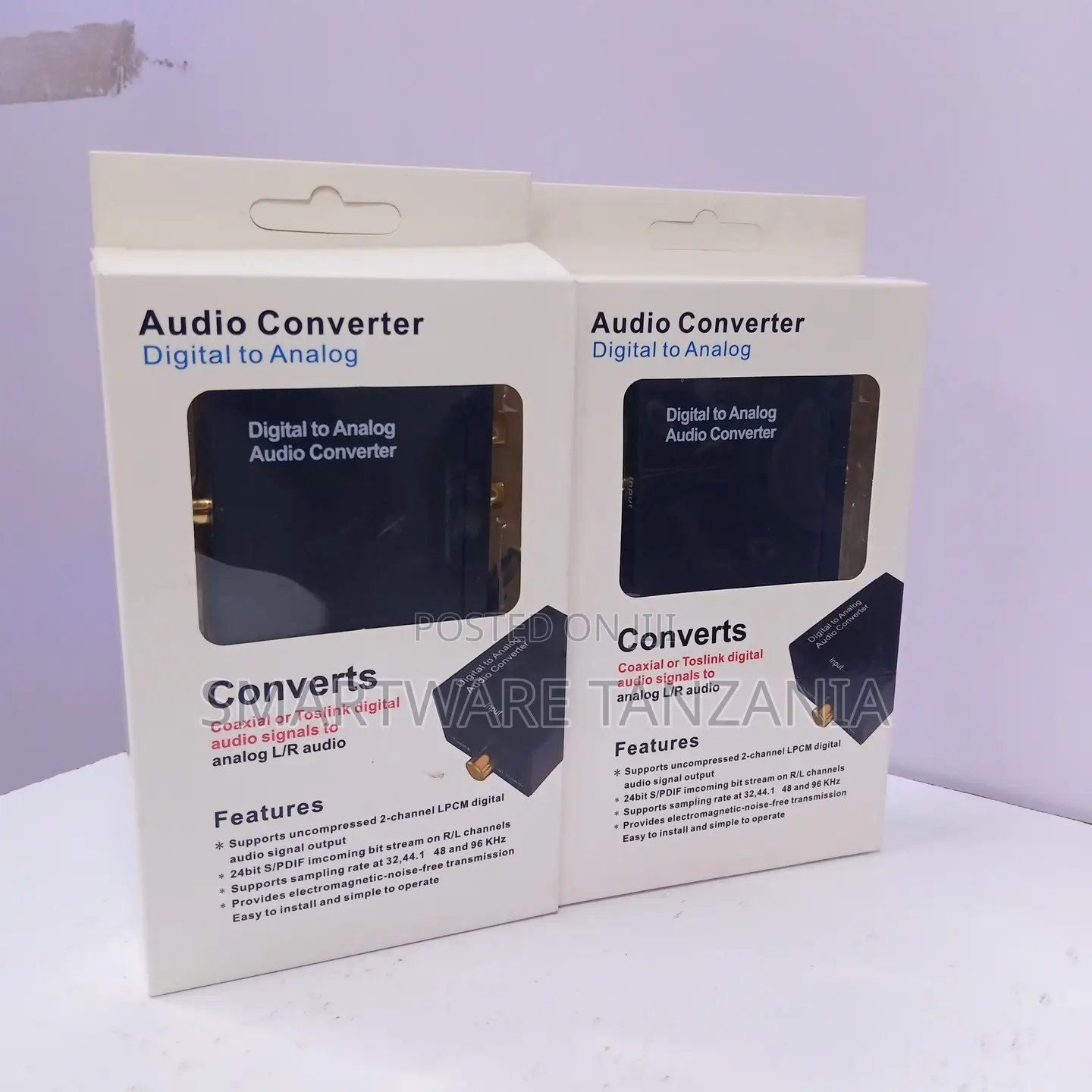 Digital to Analog Audio Converter Optical to Rca Adapter Coaxial Cable