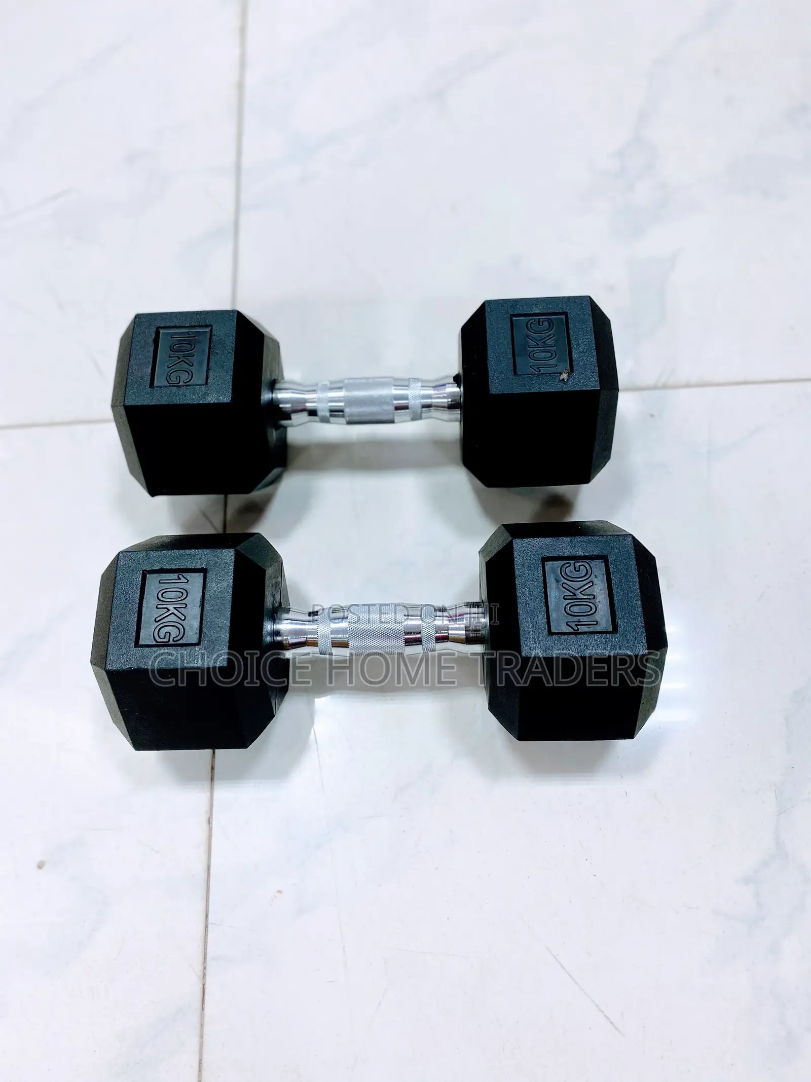 Hexagon Rubber Dumbell 10kg