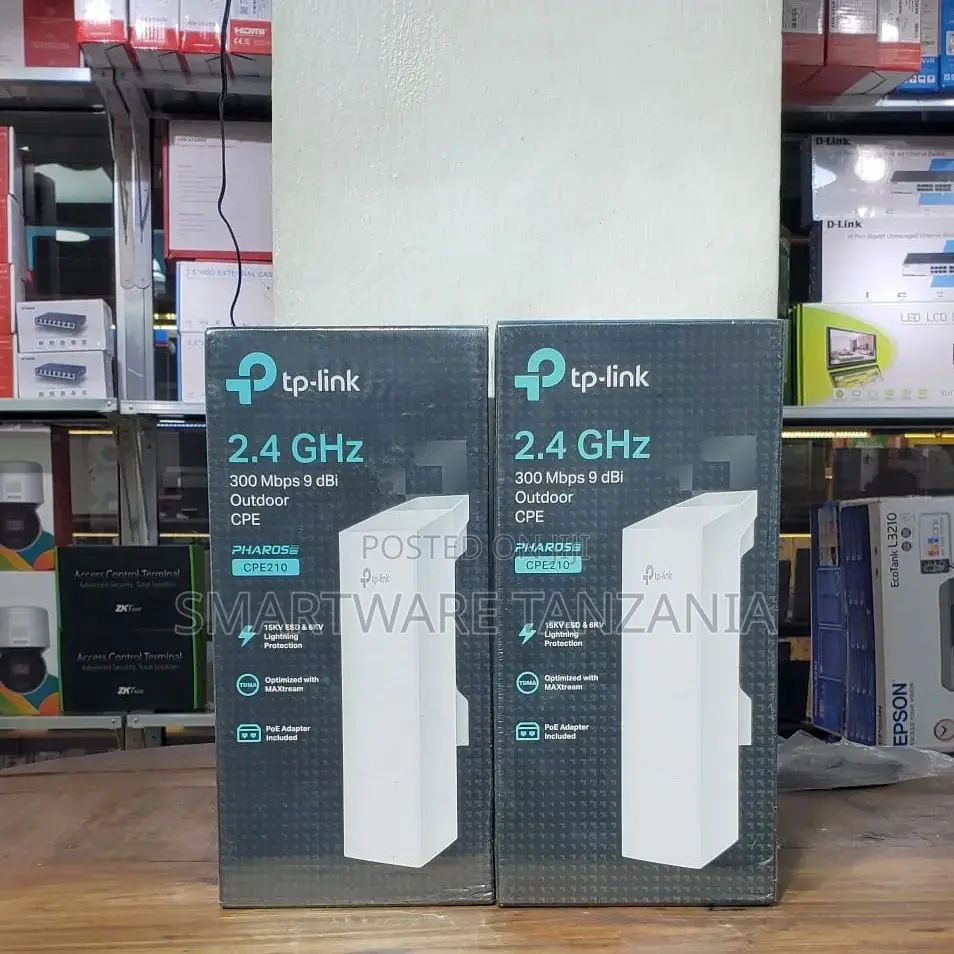 Tp-Link Cpe210 Outdoor Wifi Bridge 2.4ghz 300mbps 9dbi Twin Pack
