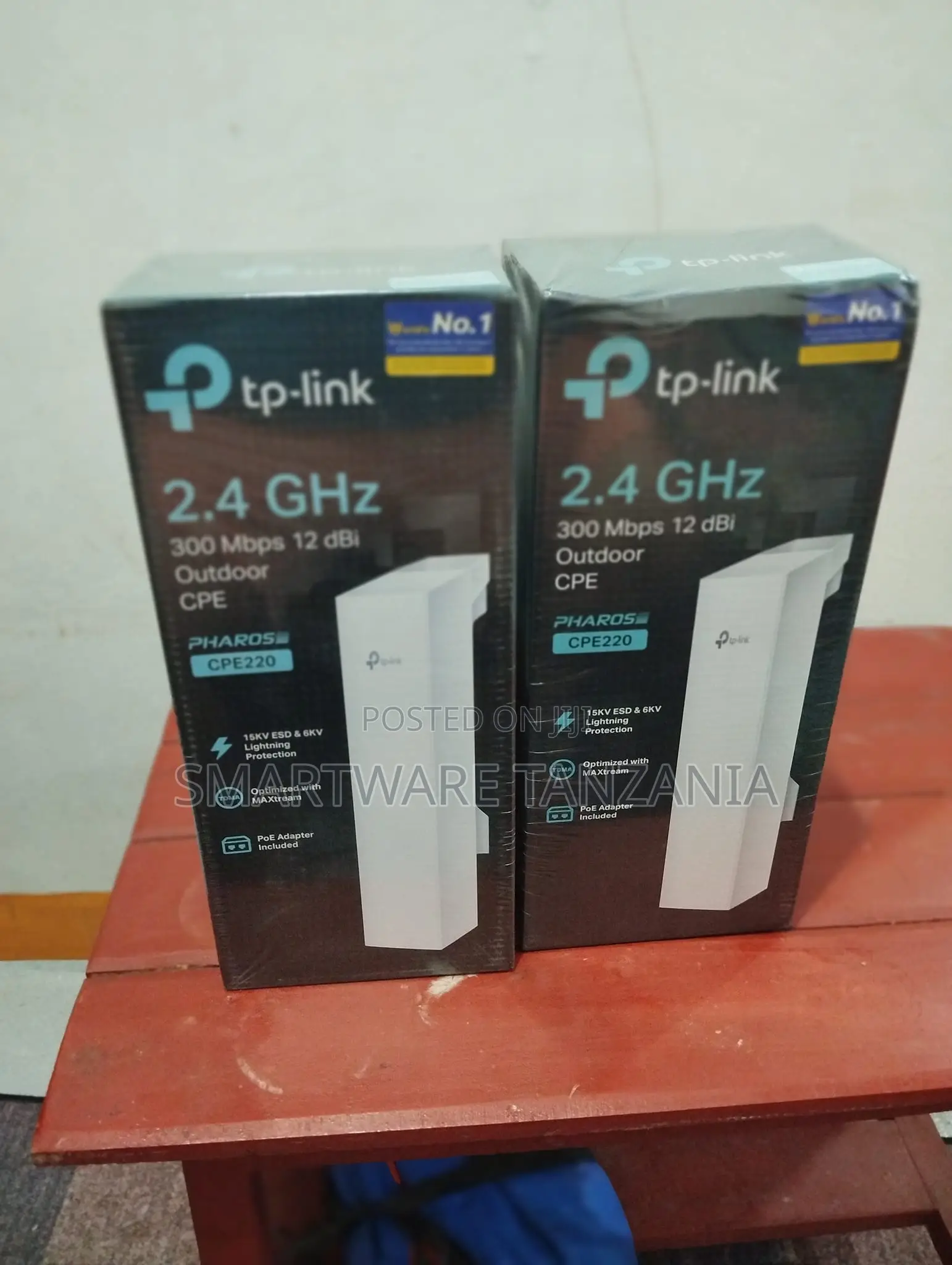 Tp-Link Cpe220 Outdoor Cpe 2.4ghz 300mbps 12dbi Wireless Bridge