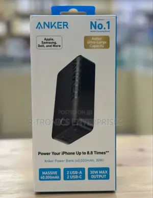 Anker Portable Charger, Power Bank, 40,000mah 30w Battery Pack